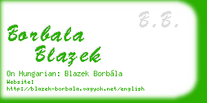 borbala blazek business card